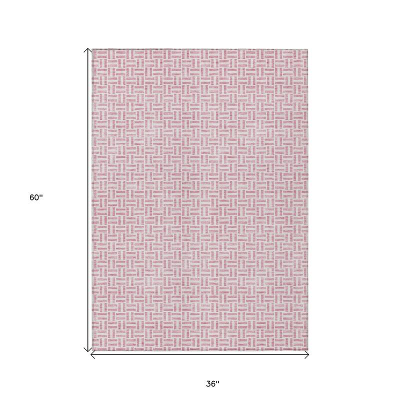HomeRoots Geometric Transitional Rectangle Outdoor Rug