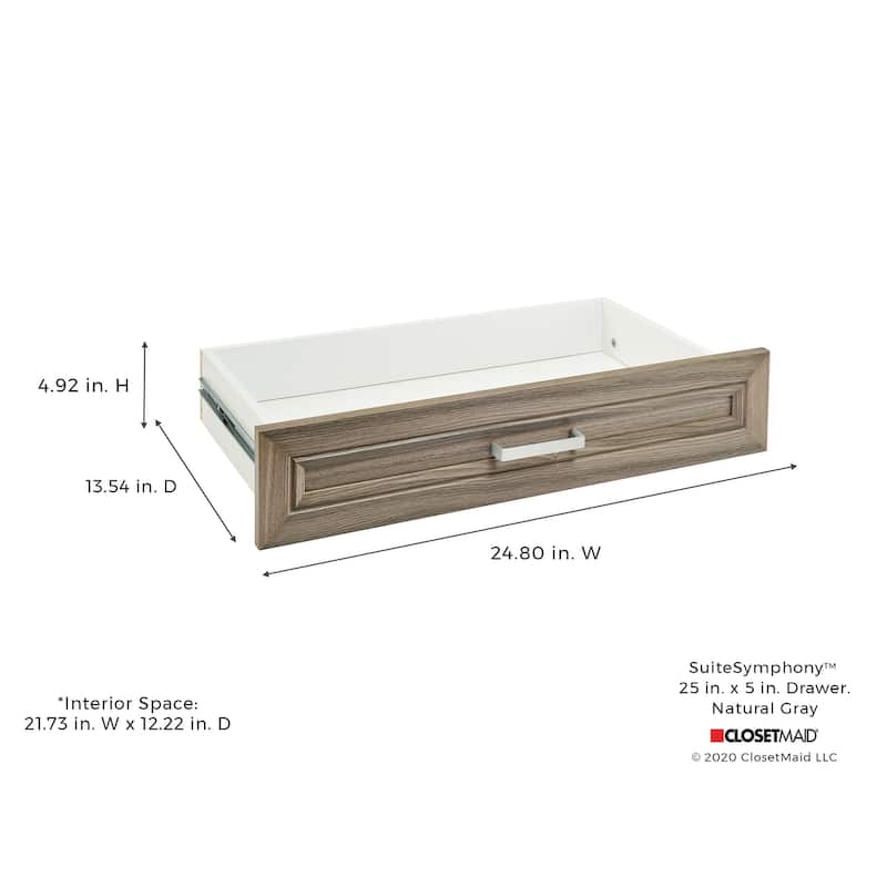 ClosetMaid SuiteSymphony 25-inch Wide x 5-inch High Drawer