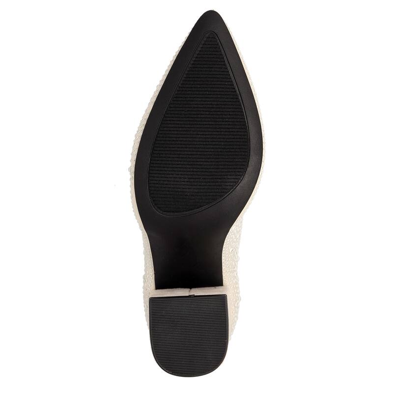 MIA Magdalena Rhinestone Stretch-Knit Sock Bootie