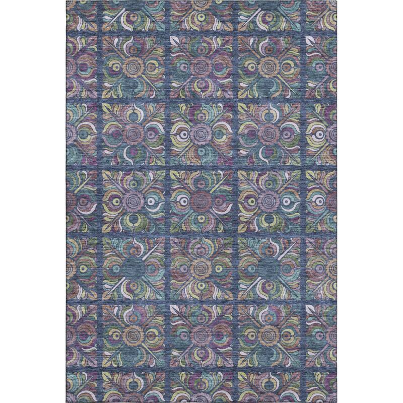 Premium Washable Super Soft Mosaic Panel Mayfield Rug