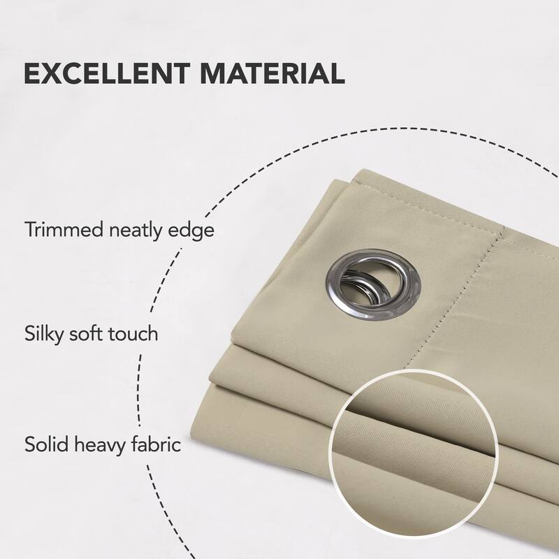 Deconovo Insulated 42 Width Curtain Panel Pair (2 Panel)