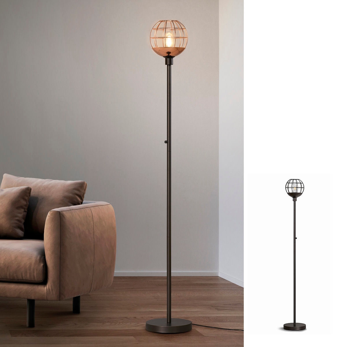Farmhouse torchiere floor lamp top