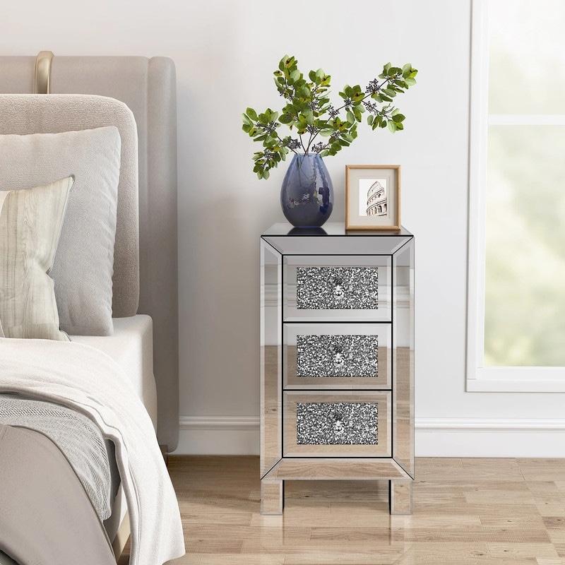 Silver nightstands new arrivals for sale