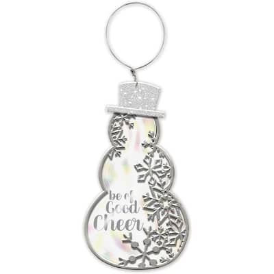 Cheer Snowman Ornament -Set of 2