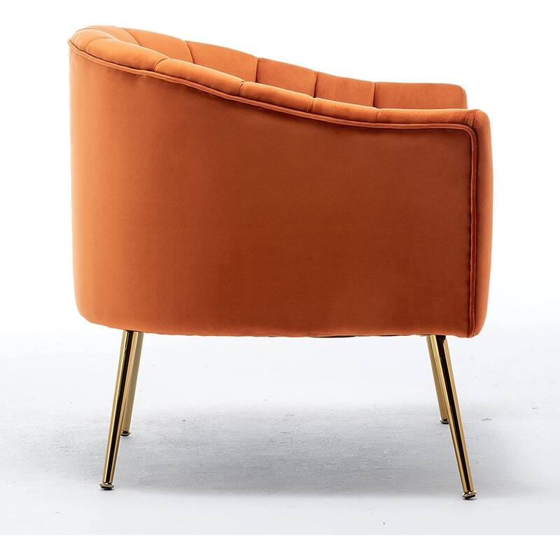 SEYNAR Velvet Upholstered Accent Chair and Loveseat Set