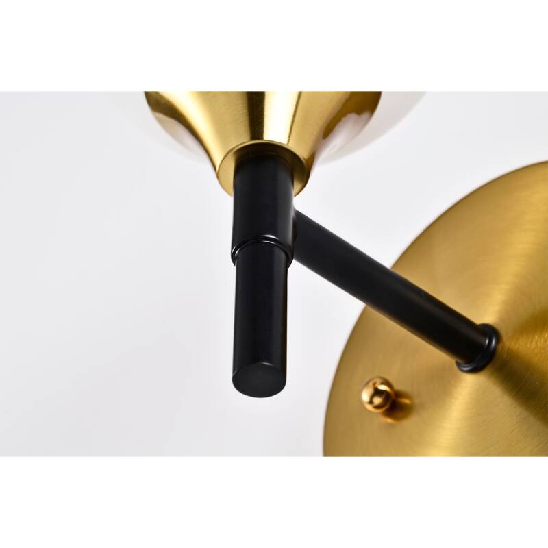 Solaya Single Light Wall Sconces Brass Finished