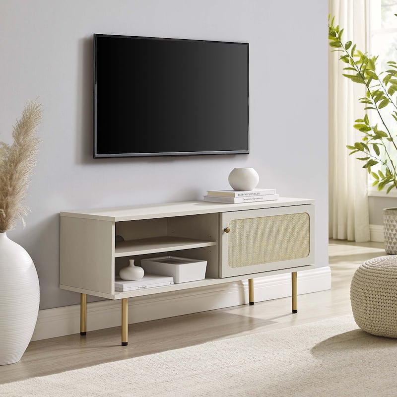 Cambria 47" TV Stand - White