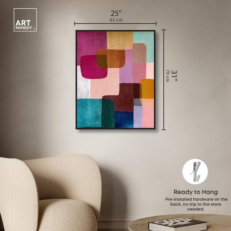 Color Block Cadence III Canvas by Art Remedy