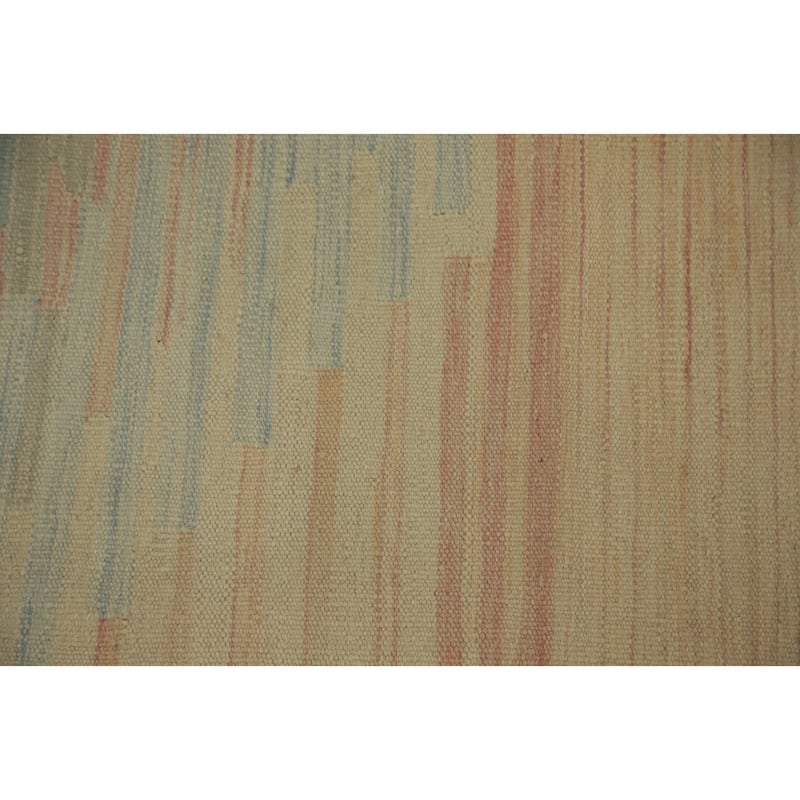 Hand Woven Oriental 100% Wool Carpet Southwestern Tribal Oranges & Rust Kilim Area Rug - 9' 0'' X 5' 9''