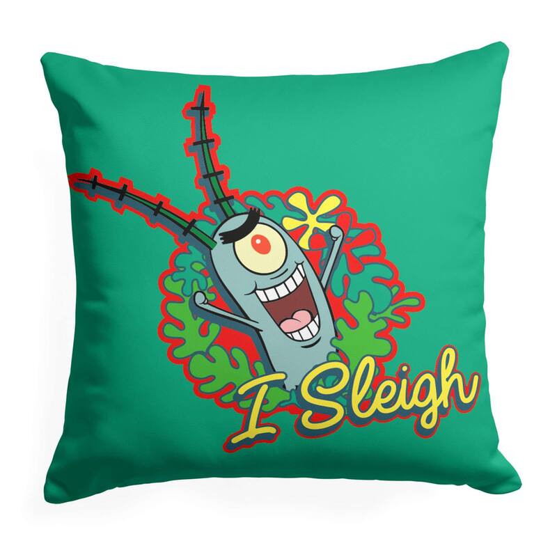 Nickelodeon Spongebob Squarepants Christmas 18 Inch Throw Pillow