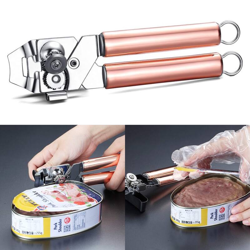 Heavy Duty Handheld Stainless Steel Can Opener - 8.66"W x 2.16"H