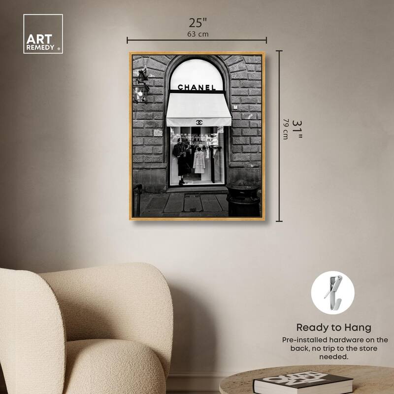 Fashion House Window Canvas by Art Remedy