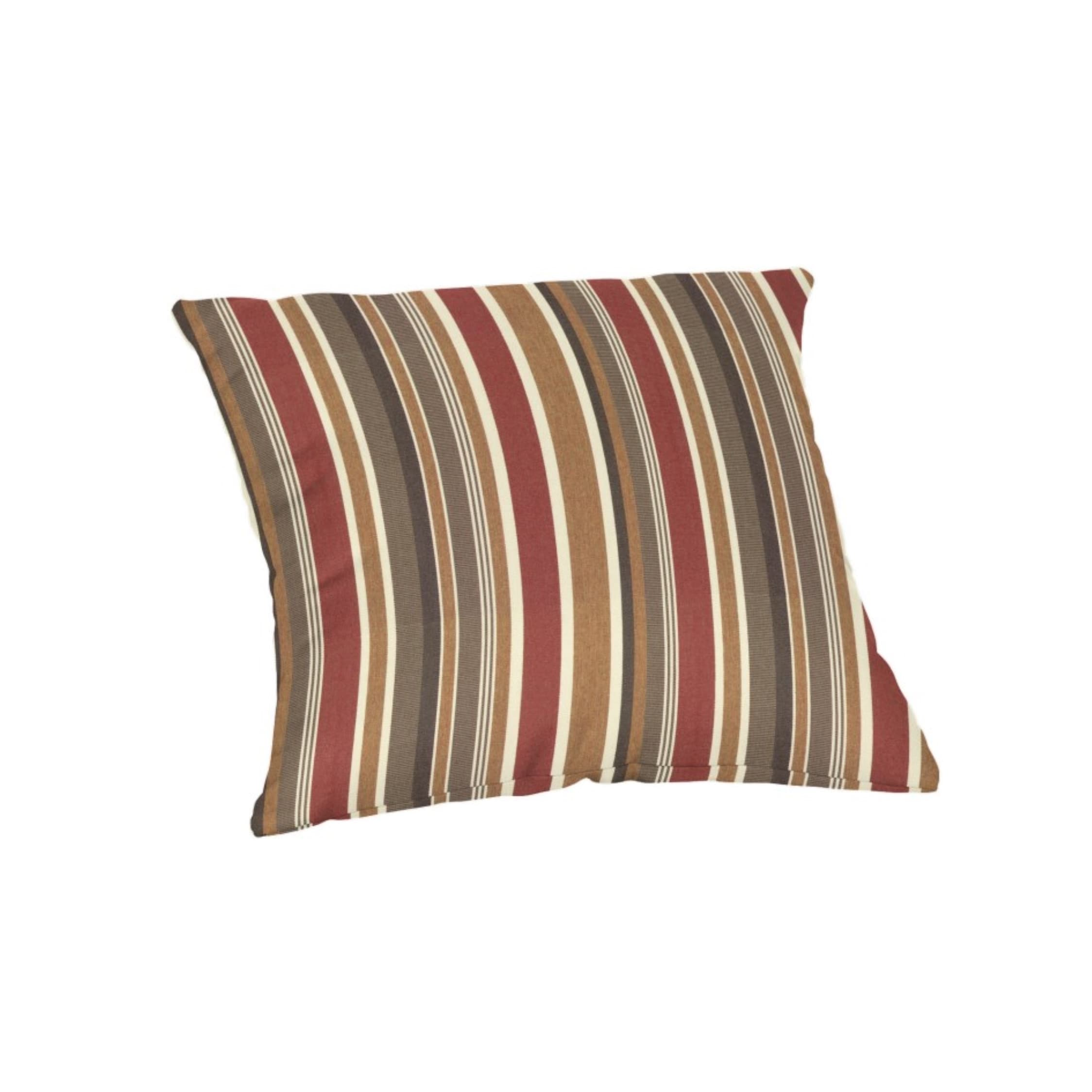 Sunbrella 16-inch square striped outdoor throw pillow