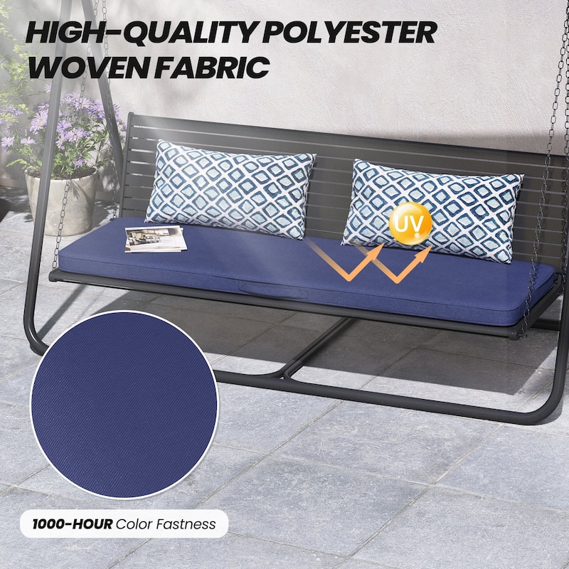Outdoor Settee Bench Seat Cushion Patio Swing Cushion Loveseat Cushion