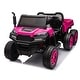 preview thumbnail 32 of 98, 24V Ride-On UTV Truck for Kids, 2-Seater, Remote Control, EVA Tires, Bluetooth, Music, & LED Lights