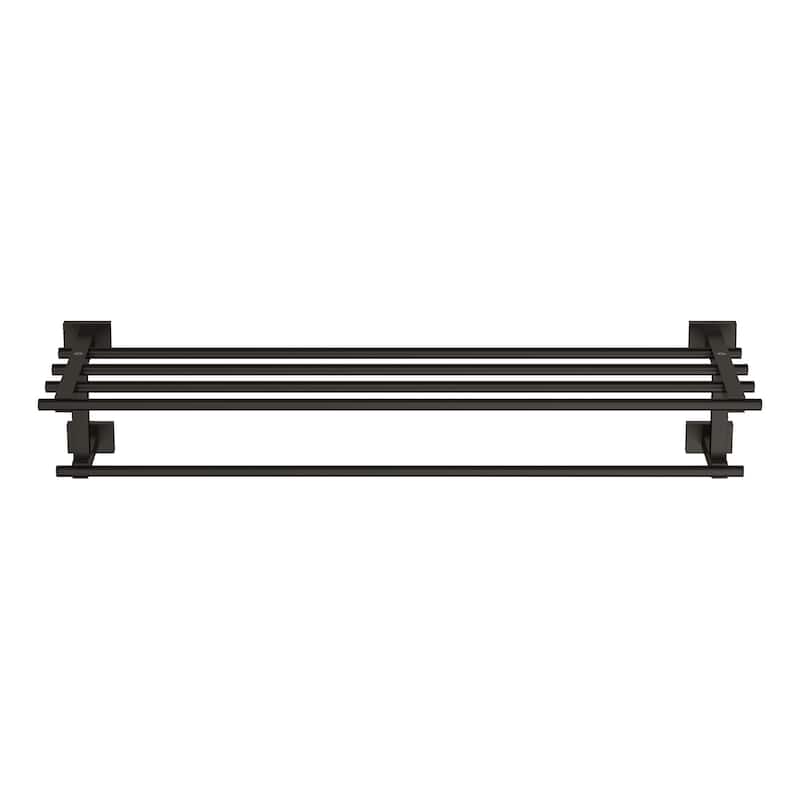 Grohe Essentials Cube 22" Towel Rack with Integrated Towel Bar
