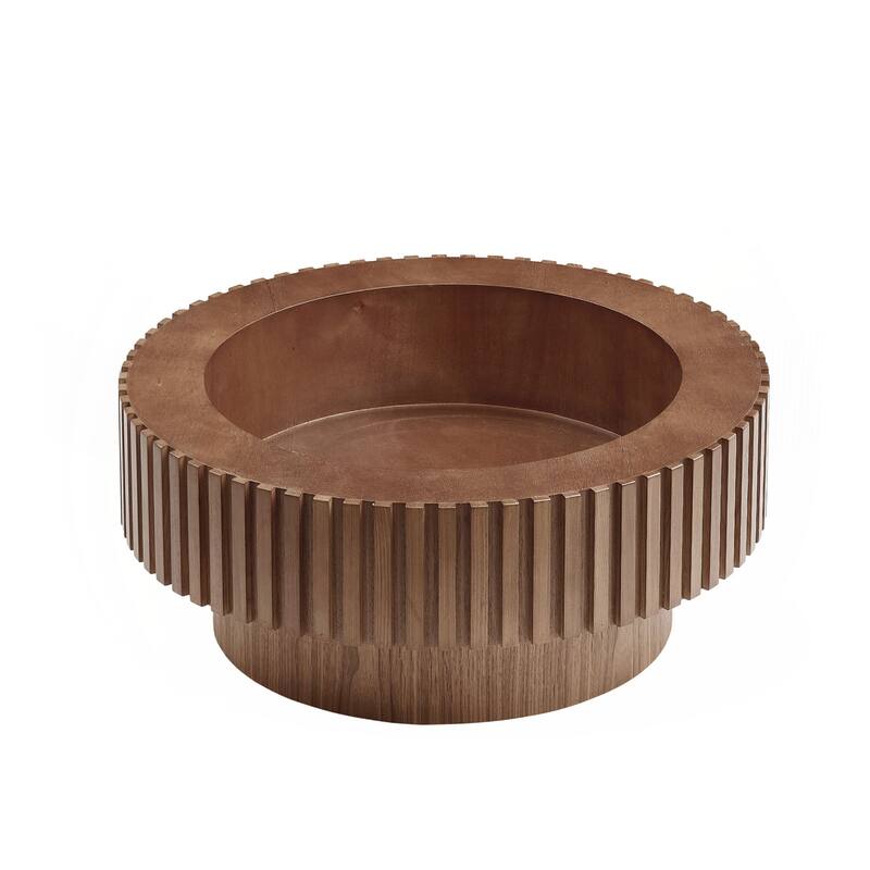 31.49'' Round Coffee Table with Storage Small Coffee Table for Apartment
