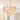 Ginkgo 8-Light Ribbed Textured Glass Round Leaf Chandelier - 23.6in