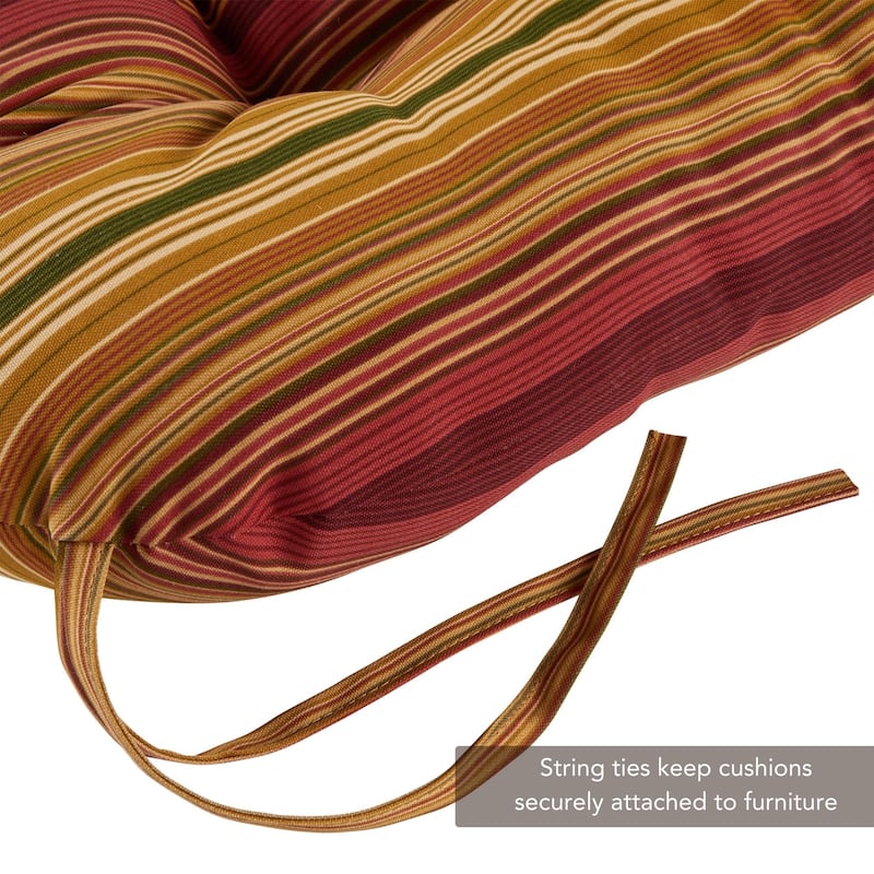 Outdoor Tufted Dining Chair Cushion (Set of 2)