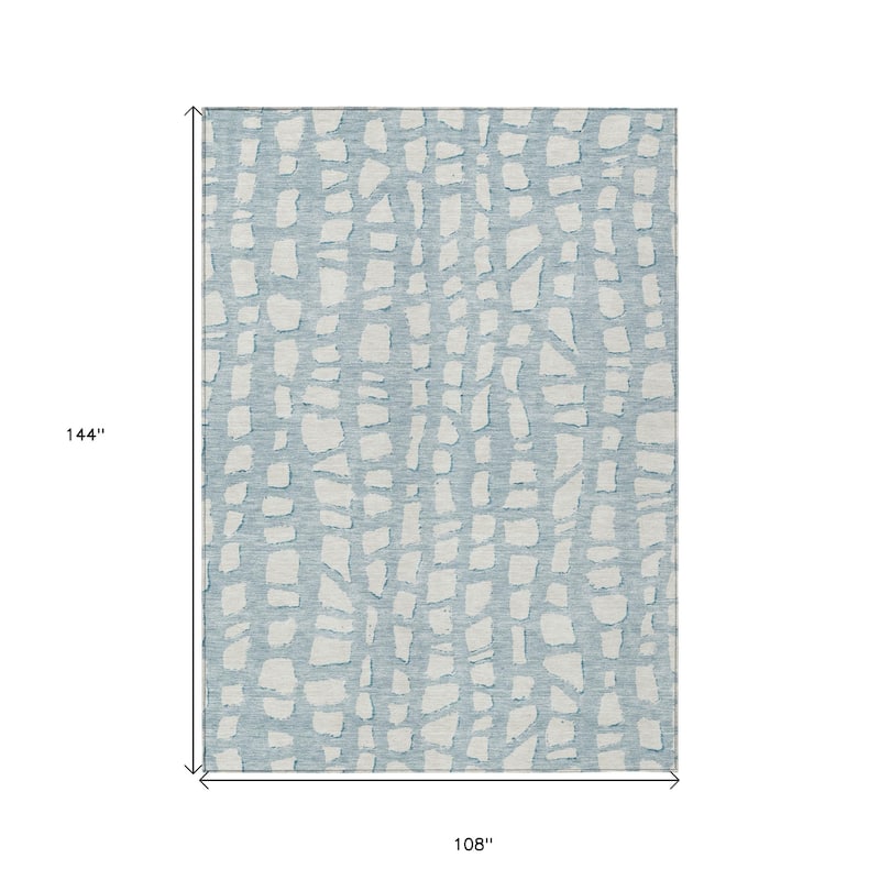 HomeRoots Abstract Transitional Rectangle Outdoor Rug