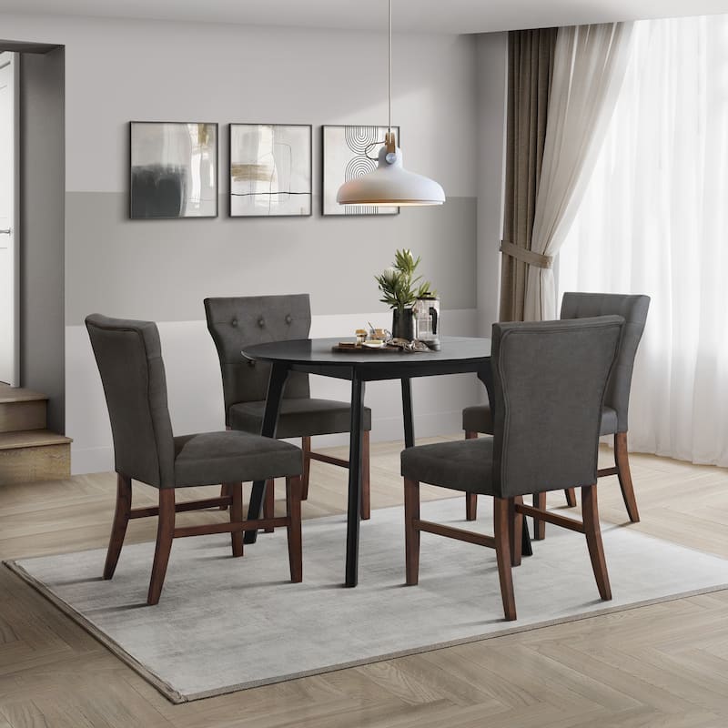 CraftPorch Mid-Century Modern 5-Piece Wooden Dining Chair