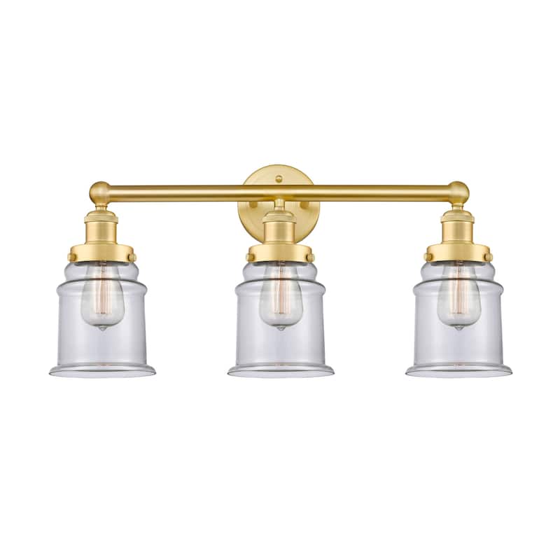 Innovations Lighting 616-3W-13-24 Canton Vanity Canton 3 Light 24" - Satin Gold / Clear