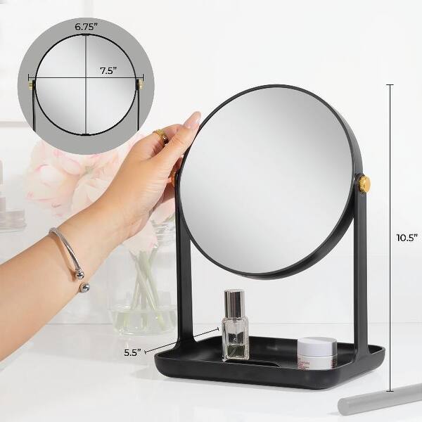 Zadro Back to School Makeup Mirrors with Accessory Tray & Phone Holder