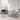 Devi Anastasia 5 Piece Round Glass Dining Table Set with Metal Frame and Upholstered Chairs
