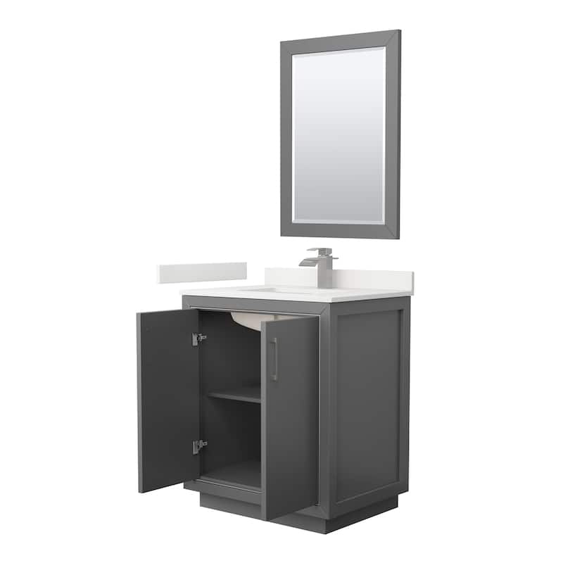 Wyndham Collection WCF111130S-QTZ-UNSM24 Icon 30" Free Standing Single