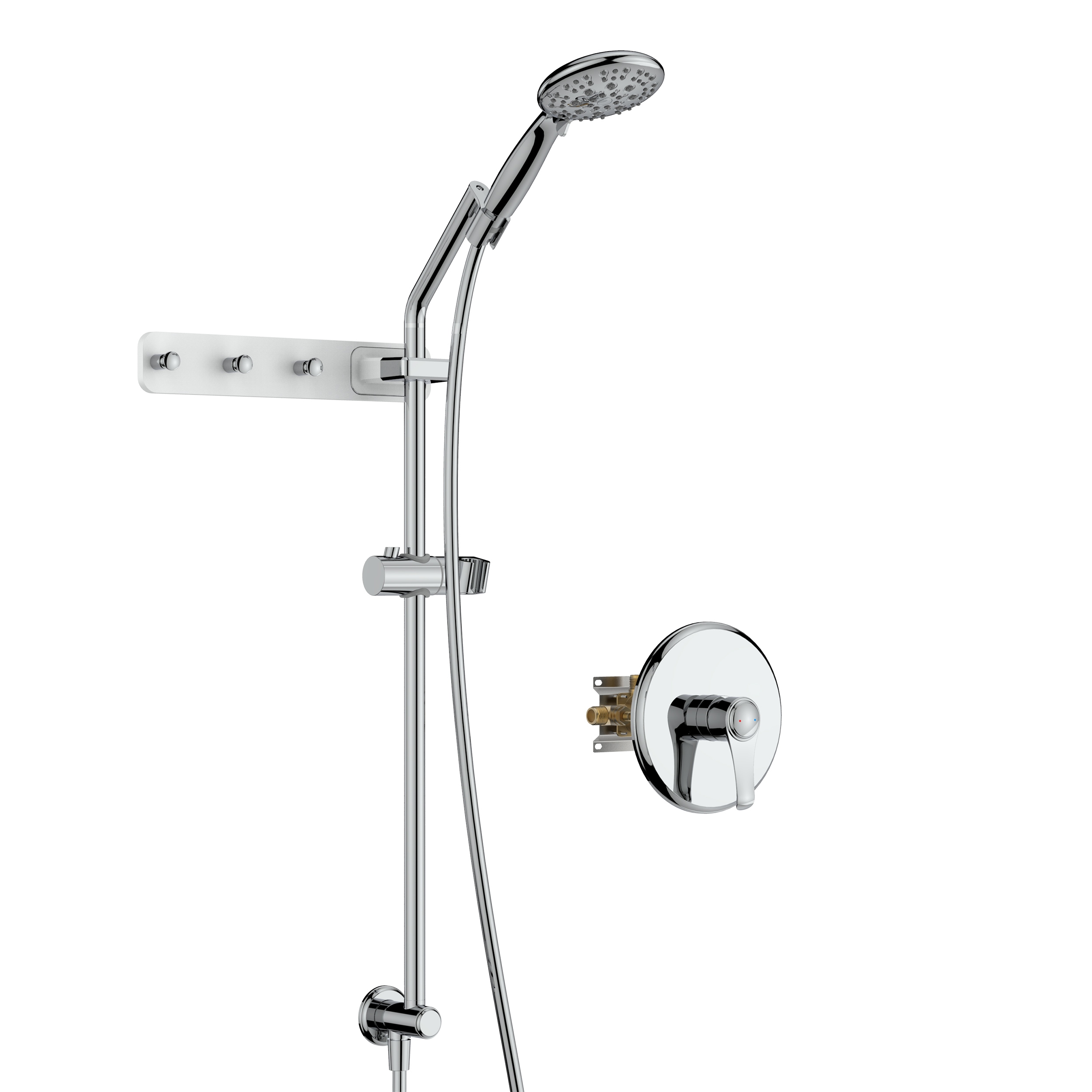 Multi Function Shower Head Shower System with 4