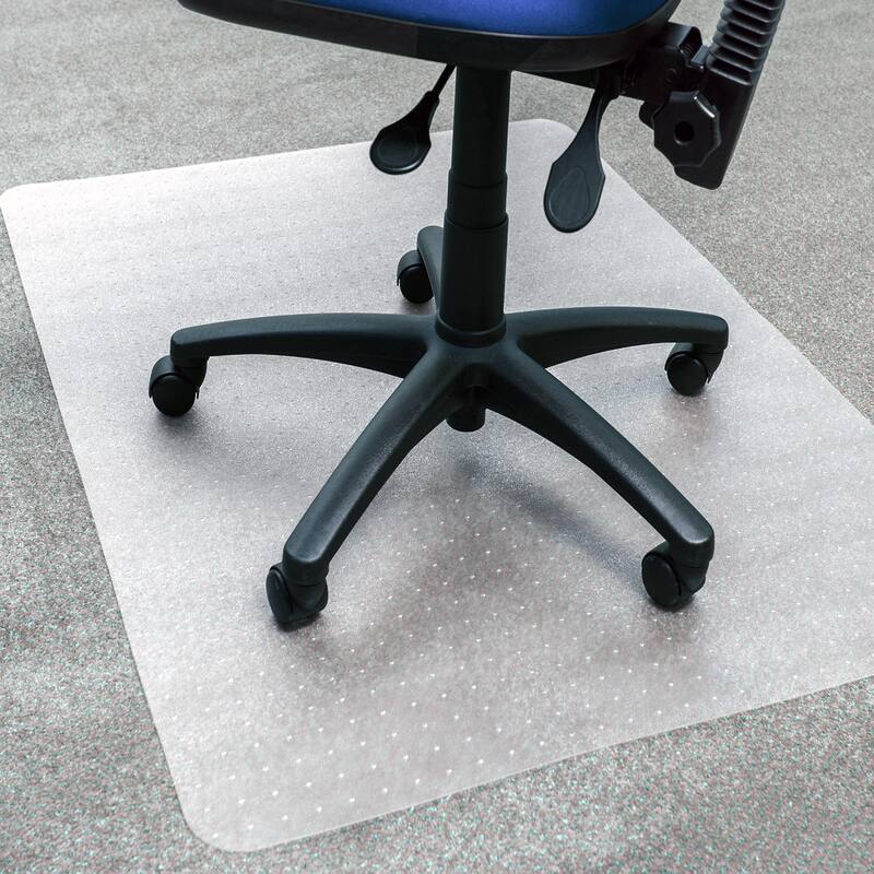 Floortex® Ecotex® BioPVC Eco Friendly Carbon Neutral PVC Chair Mat for Carpet - 46" x 60"