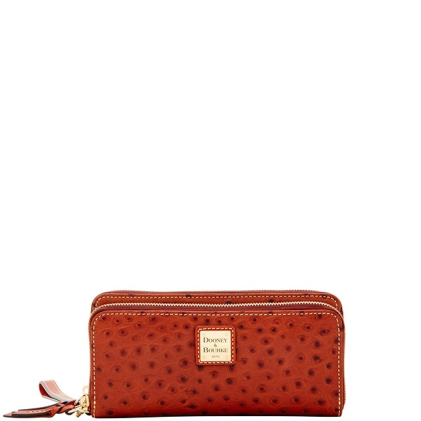 Dooney & Bourke Ostrich Double Zip Wallet (Introduced by Dooney & Bourke at $188 in Aug 2017)