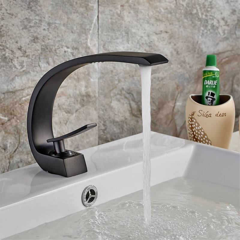 Single Handle Bathroom Faucet Modern Bathroom Sink Faucets Single Hole Basin Vanity Mixer Taps With Valve