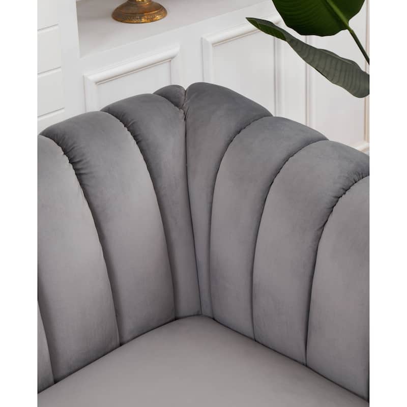 Kayley Luxury Velvet sofa love seat Standard Living Room Set