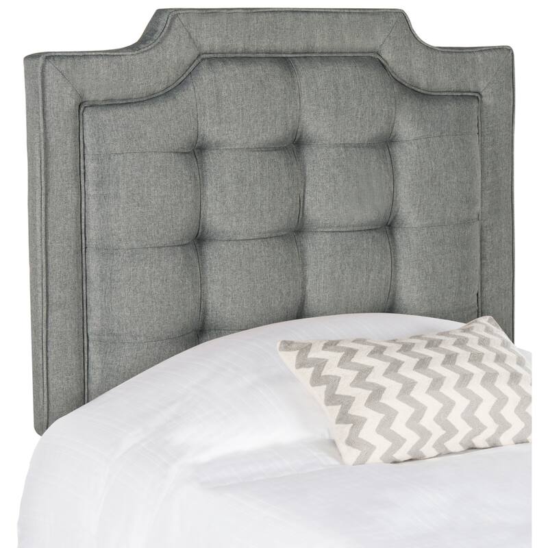 SAFAVIEH Shanika Taupe Upholstered Tufted Headboard (King)