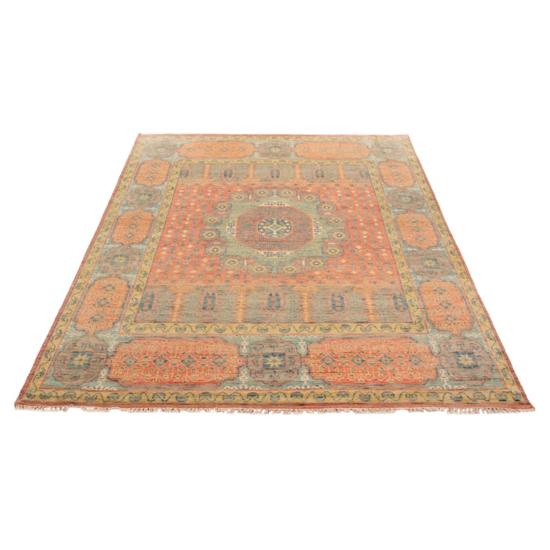 ECARPETGALLERY Hand-knotted Jules Serapi Coral Wool Rug - 8'0 x 10'0