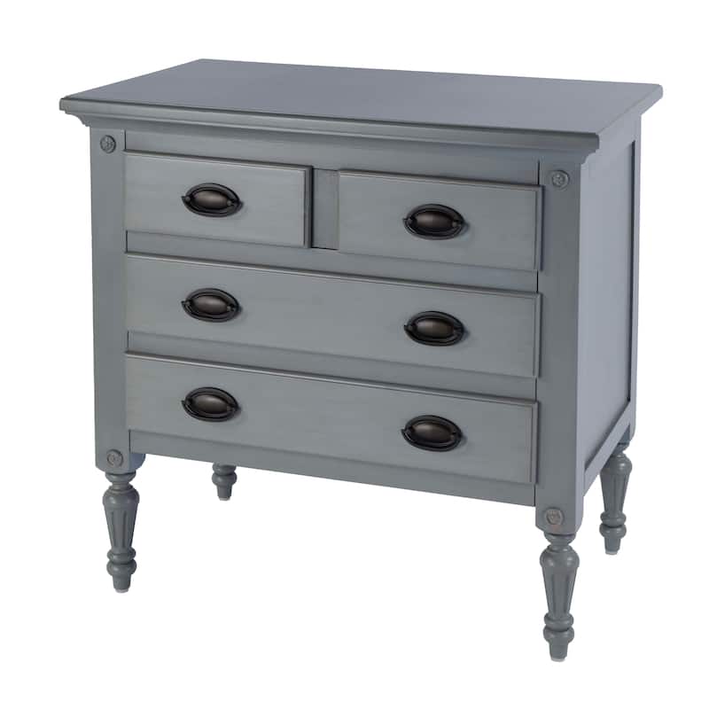 Easterbrook 31.5 in. W Rectangular Wood 4-Drawer Accent Chest