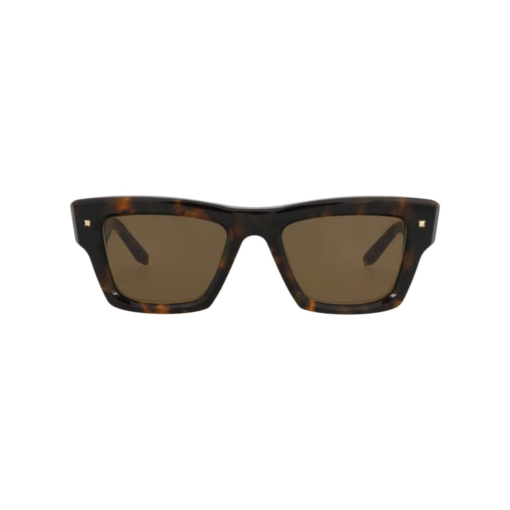 Valentino Square-Frame Acetate Sunglasses