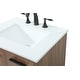 preview thumbnail 8 of 33, Space 24 - 30 Inch Single Bathroom Vanity Walnut Brown - 24 Inches