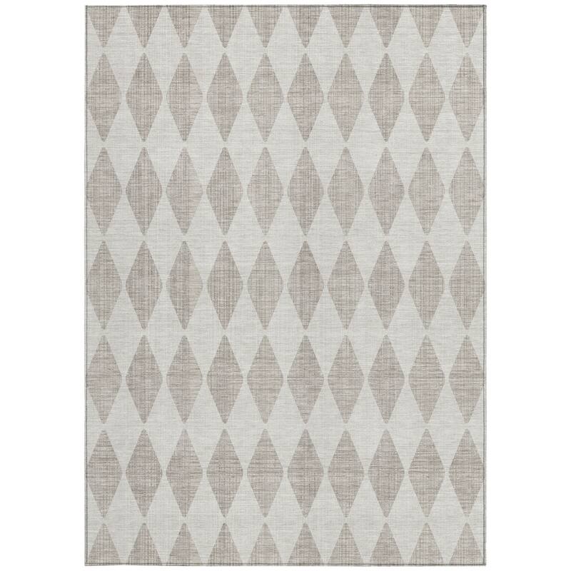 HomeRoots Geometric Transitional Rectangle Outdoor Rug