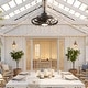preview thumbnail 9 of 15, 20" Outdoor Ceiling Fan with Light, 6-Speed Reversible Motor, Waterproof Caged Fan for Patio, Gazebo, Kitchen.