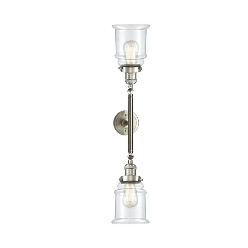 Innovations Lighting Canton 2 Light 25" Wide Bathroom Vanity Light - Brushed Satin Nickel / Clear