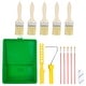 preview thumbnail 1 of 6, 14pcs Paint Roller Kit, 2" Thick Chemical Fiber Paint Brushes, for Ceilings - Multicolor - 8mm