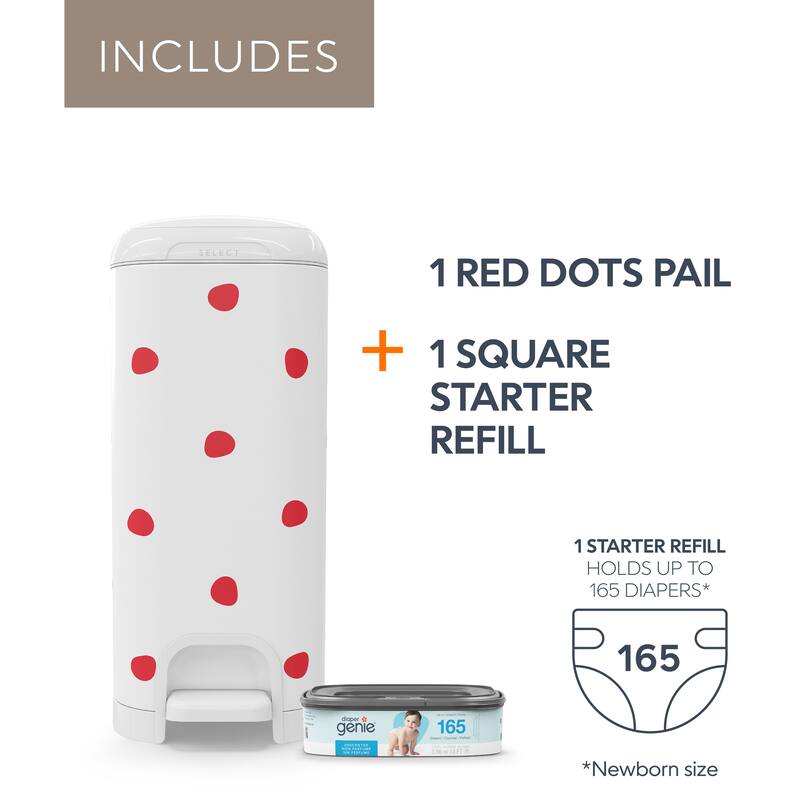 Diaper Genie Select Pail with Starter Refill