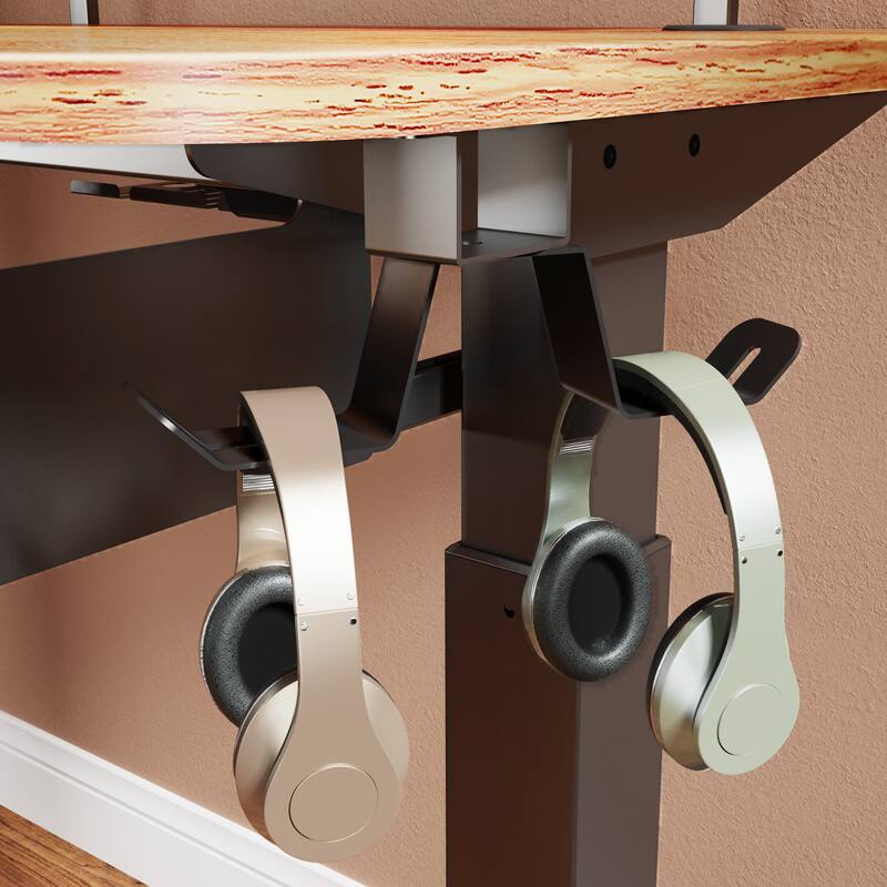 Eureka 61" Modern Home Office L-shaped Desk Electirc Adjustable Standing Corner Desk