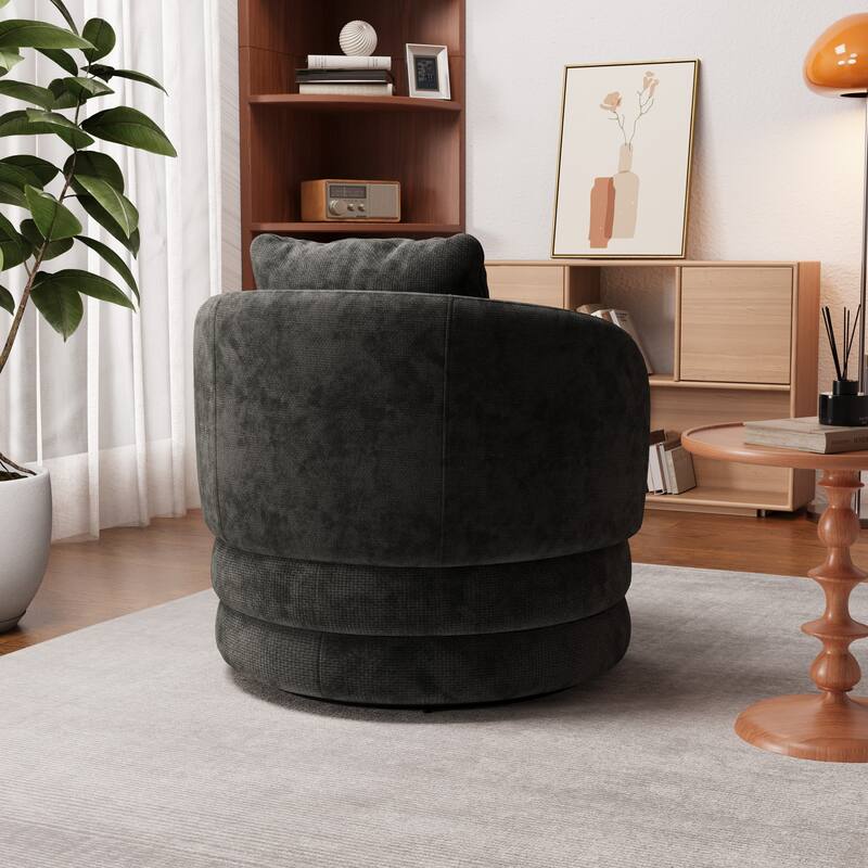 30"W Modern Upholstered Armchair,Accent Chair with a Pillow