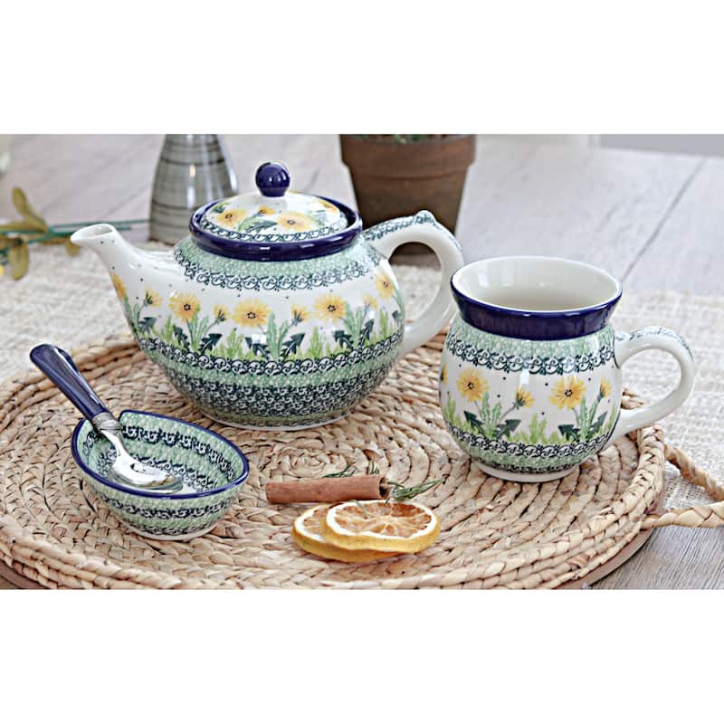 Blue Rose Polish Pottery 60 Ceramika Artystyczna Medium Teapot