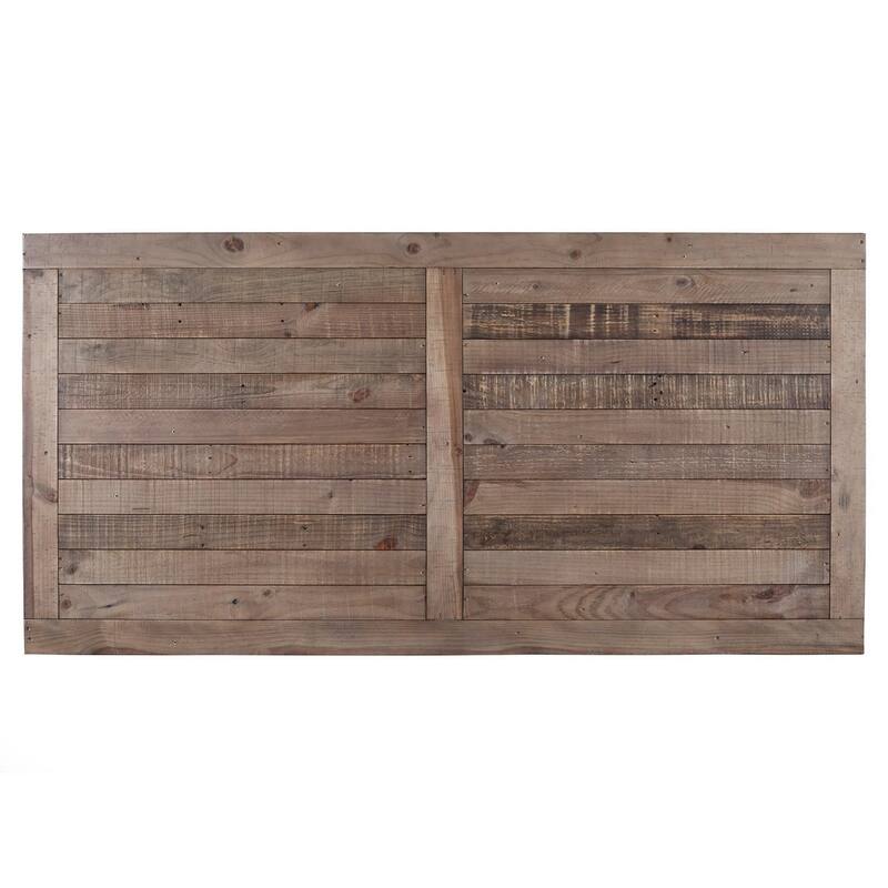 Wood And Metal Rectangular Dining Table Brown And Black