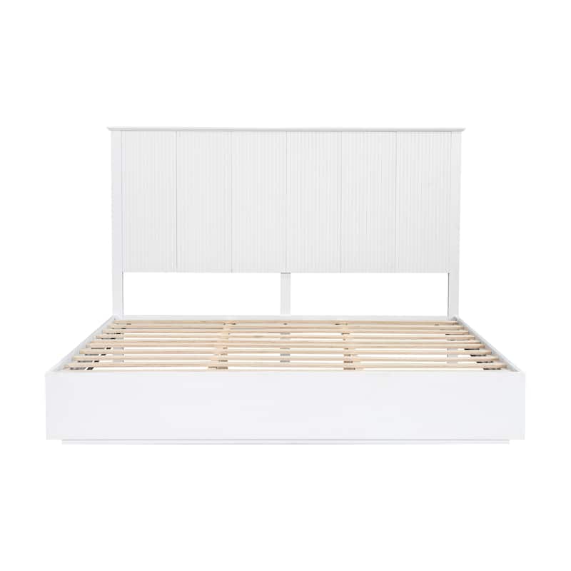 Christopher Knight Home - Brookhaven Modern Wooden Panel Bed with Vertical Slat Headboard
