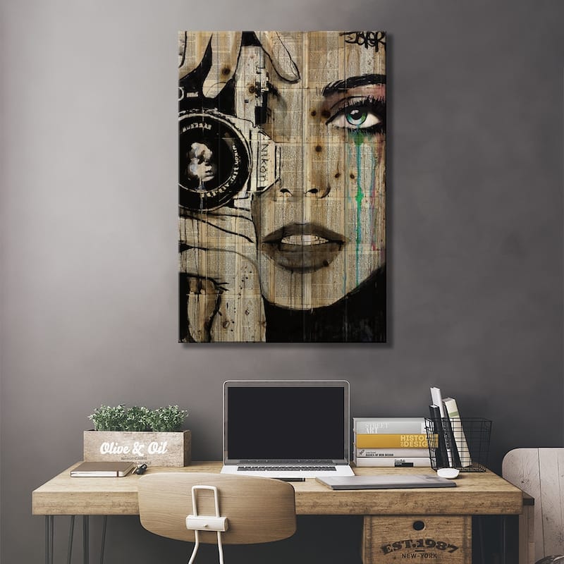 Zoom Print On Wood by Loui Jover - Multi-Color